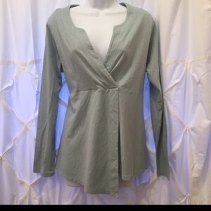 Soft Surroundings Hayden Faux Wrap Top‎